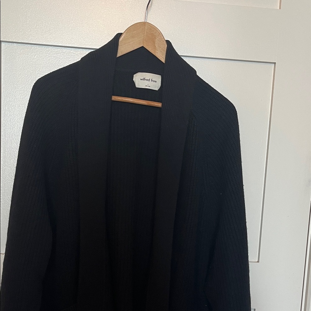 Wilfred Black Cardigan Sweater